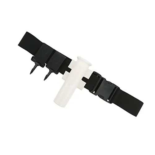 Waist Fishing Rod Holder, Compact Portable Flexible Regulable Convenient Practical ABS Plastic Fishing Fighting Belt Hook Design for Boat Fishing Luxury