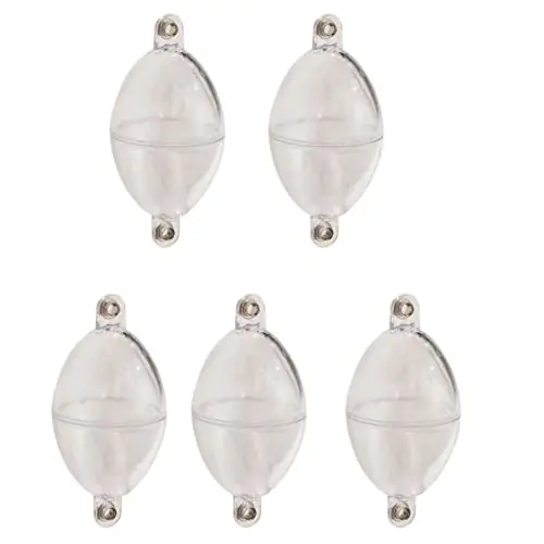Exclusive Offer Weduspaty Fishing Bobbers, Fishing Bobbers Terminal Tackle Buoyant Plastic Fly Fishing Oval in-Line Bubble Strike Indicators Transparent 5PCS, Plastic Buoy Bobbers