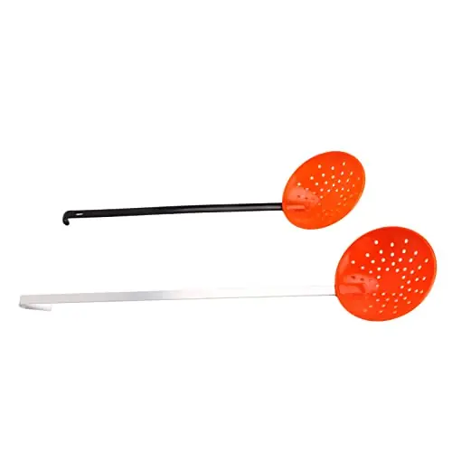 Last Chance Winter Ice Fishing Strainer Skimmer Hook Ladles Set of 2 for Ice Fishing Plastic and Aluminum Alloy Handles