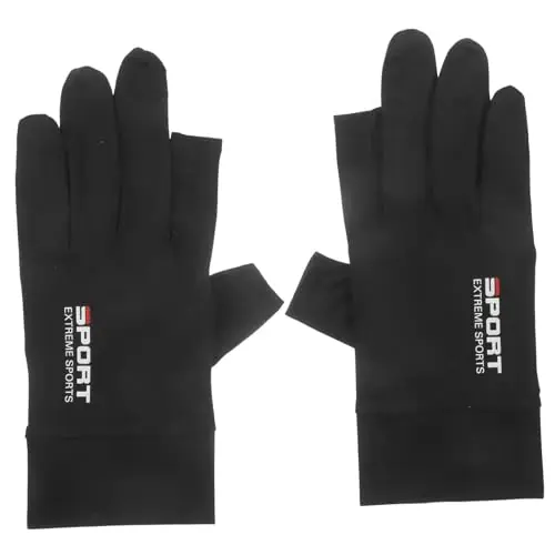 Yardwe 1 Pair Gym Protective Gloves Portable Riding Gloves Summer Gloves Sun Gloves Wrist Brace Right Hand SPF Gloves Sports Gloves Weight Lifting Gloves High Elasticity Fitness Fishing Budget
