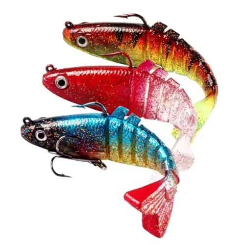 Yardwe 3pcs Multi-Section Bionic Lure Product Knotty Fishing Accessories Affordable