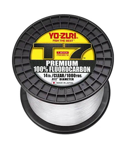 Yo-Zuri T7-14LB-CL-1000YD: T-7 Premium Fluorocarbon 14Lb 1000Yd, Clear Viral