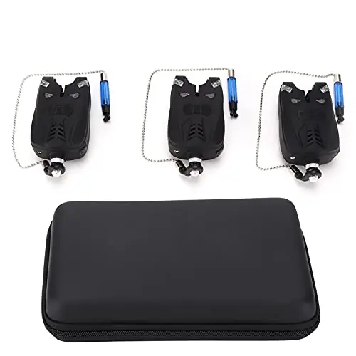 ZWZRFMZHML 3 PCS Fishing Bite Alarm, Sensitive Electronic Fishing Bite Sound Alarm, Indicator Sound Bite Alert Bell with LED Lights Fishing Bells Clip On Fishing Rod, Electric Fishing Biting Deal