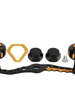 ZWZRFMZHML Fishing Reel Replacement Power Handle Grip Parts, with Rubber Reel Handle Cover, Folding Rotary Spinning Casting Reel, Universal Rocker Arm Non Slip Reel Knob Sleeve Spherical Grip Fresh Stock