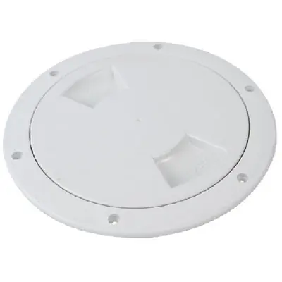 Genuine Attwood Marine White 6" Deck Plate 12792-1