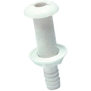 Seachoice 4-Long Thru-Hull 3/4 -White Pla 18161 Warranty Included
