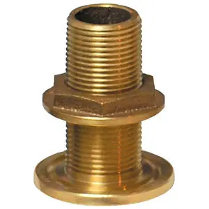 Groco 2-1/2" NPS NPT Combo Bronze Thru Hull Th-2500-W Time-Limited