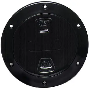 Bargain Beckson Marine 4 Black Screw-In Deck Plate Dp40-B