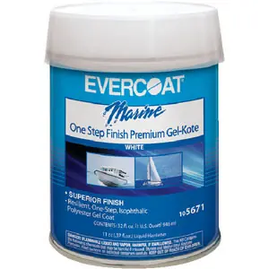 Warranty Included Evercoat One Step Finish Gelkote White Pt 105670