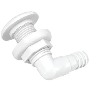 Johnson Pump 3 Thru-Hull Connector - 3/4" - 90° - White75035-00 Luxury