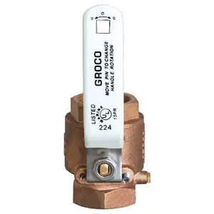 Groco Bronze In-Line Ball Valve G 2 Ibv-2000 Bspp Brand New