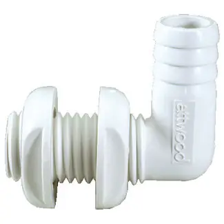 Attwood Marine Thru-Hull Con. 90 Deg 3/4" Wh 38773 Grab Now