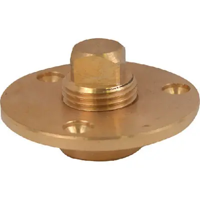 Final Sale Attwood Marine Garboard Drain Bronze 1/2" 7555-3