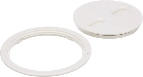 Seachoice Marine Boat Seachoice Twist 'N' Lock Deck Plate White Base and Lid Up to 8-1/2 in. Diameter 39421 Must Have