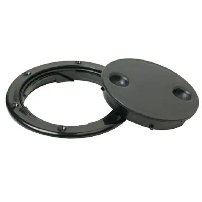 Time-Limited Seachoice Twist Deck Plate-4-Black 39271