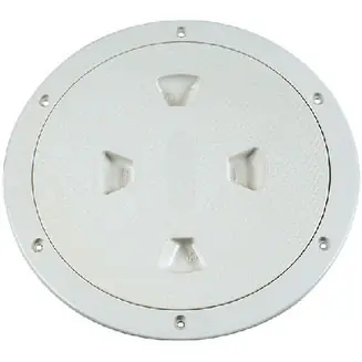 Viral Beckson Marine Deckplate 8" White Screw Nonski Dp84W