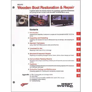 Special Offer West System Wooden Boat Restoration & Repair Manual 002970
