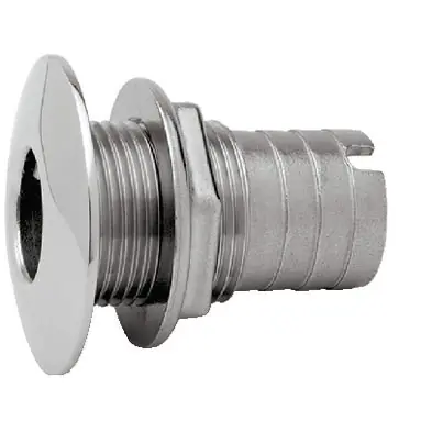 Worldwide Shipping Attwood Marine Thru Hull SS 1-1/2" Short 66545-3