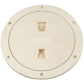 Handmade Beckson Marine Deckplate 8" Neu Screw Nonski Dp84N