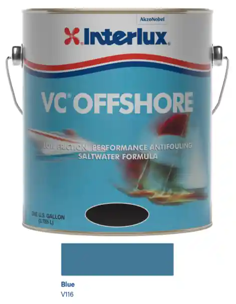 Get Yours Interlux VC Offshore Vinyl Bottom Paint- Blue -Gallon V116/1