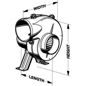Jabsco Par 12V Blower Flexmount 3 35515-0010 Seasonal Sale