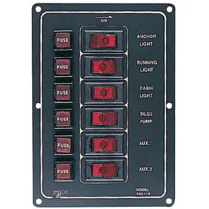 Seasonal Sale Sea-Dog Line Aluminum 6 Switch Panel-Vert 422110-1