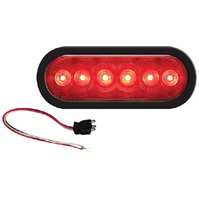Seachoice LED 6 Oval Light Red 6 Diodes Stl12Rksch Free Delivery