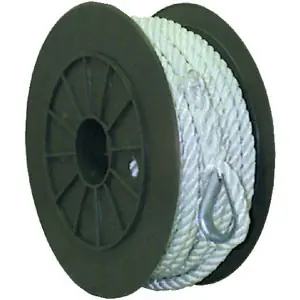 Seachoice Nylon Anchor Line White 3/8" x 100' 40711 Big Sale