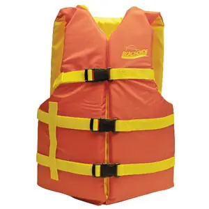 While Supplies Last Seachoice Orange/Yellow Univ Vest 30-52 86230