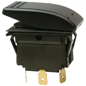 Seachoice Rock Switch On-Off-On DPDT Black 10841 Time-Limited