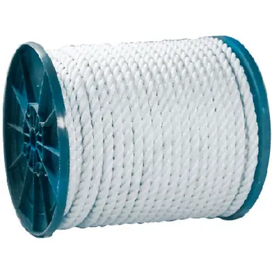 Same Day Shipping Seachoice Twisted Nylon Rope White 1.5 x 600 42860