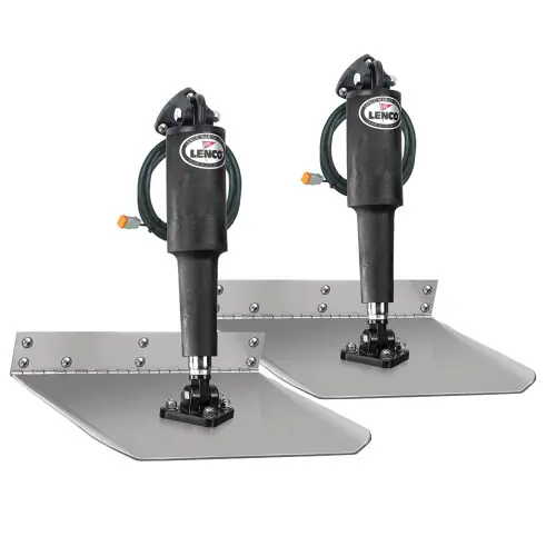 Price Cut Lenco 12" x 12" Standard Trim Tab Kit without Switch Kit 12V 15007101