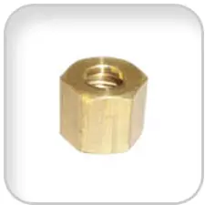 Warranty Included Westerbeke, Nut, compression 1/4 brass, 016676