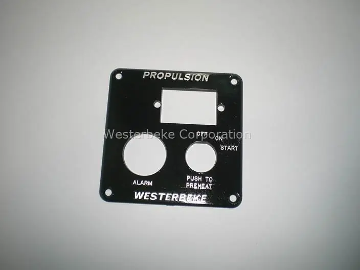 New Arrival Westerbeke, Panel, plate remote ctl 7a, 044553