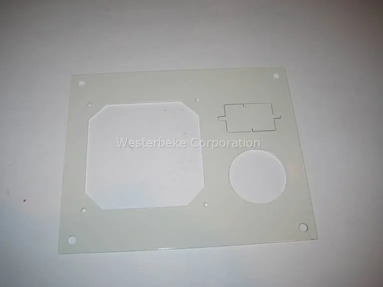 Limited Time Westerbeke, Plate, genset start cntrl white, 043929