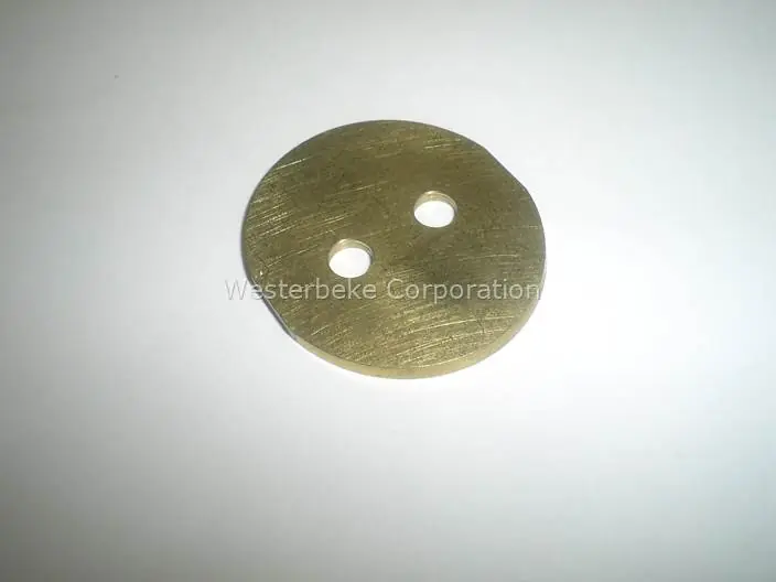 Free Shipping Westerbeke, Plate, throttle 1.25\\" brass, 048957