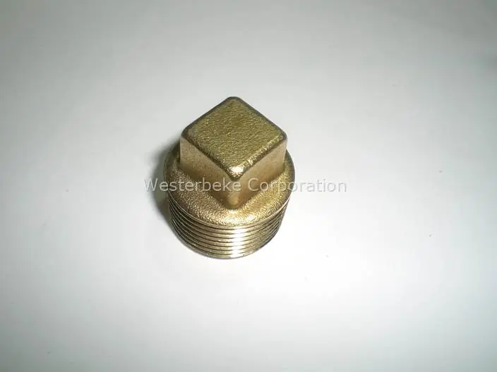 Westerbeke, Plug 3/4 npt sq head brass, 036849 No Minimum Order