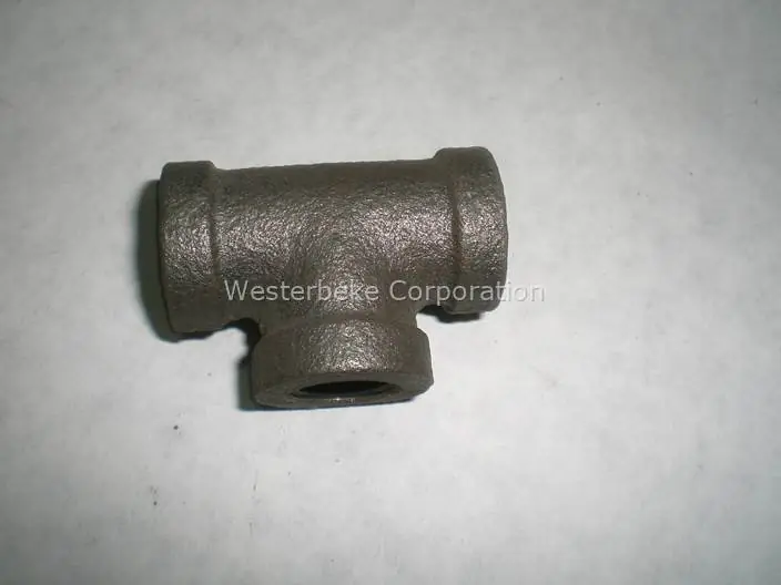Genuine Westerbeke, Tee*3/8 npt black iron, 011723